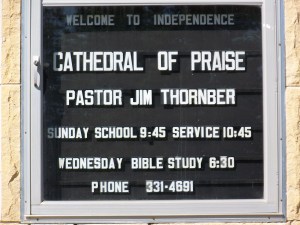 Pastor Jim sign